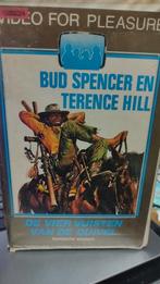 VHS ex rental de vier vuisten van de duivel 1971, Cd's en Dvd's, Ophalen of Verzenden, Zo goed als nieuw
