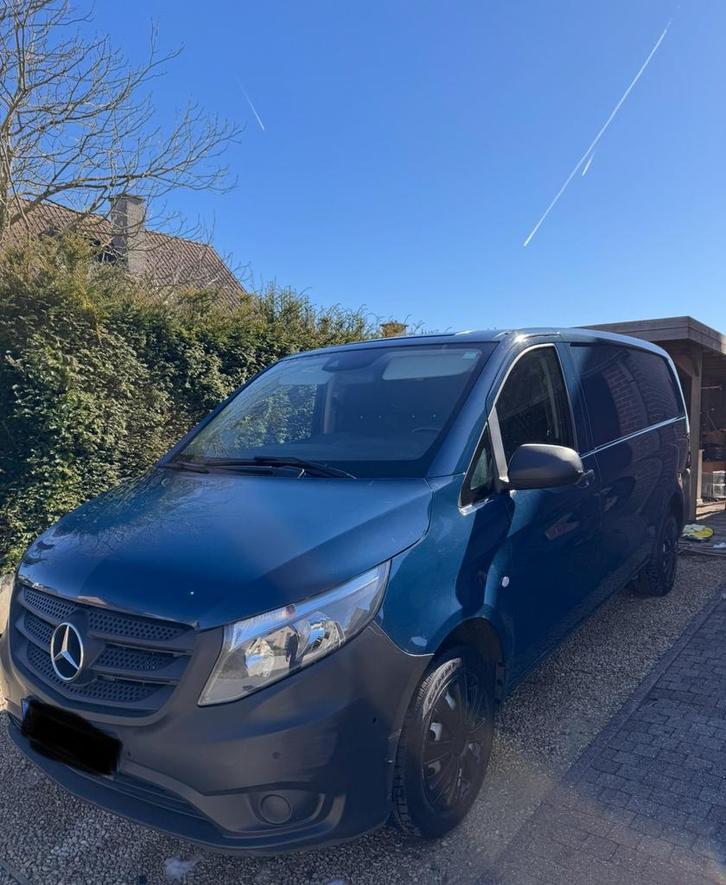 Mercedes vito 2134cc, Auto's, Mercedes-Benz, Particulier, Vito, Diesel, Euro 5, Automaat, Blauw, Zwart, Stof, Ophalen