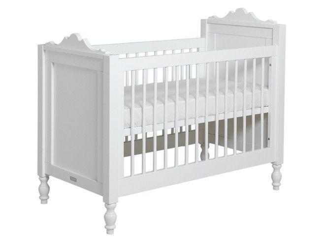 Bopita "Belle" babybed + commode en barrier., Kinderen en Baby's, Babywiegjes en Ledikanten, Zo goed als nieuw, Ledikant, Ophalen