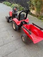 Case trap tractor met kar, Kinderen en Baby's, Speelgoed | Buiten | Voertuigen en Loopfietsen, Ophalen, Gebruikt, Trapvoertuig