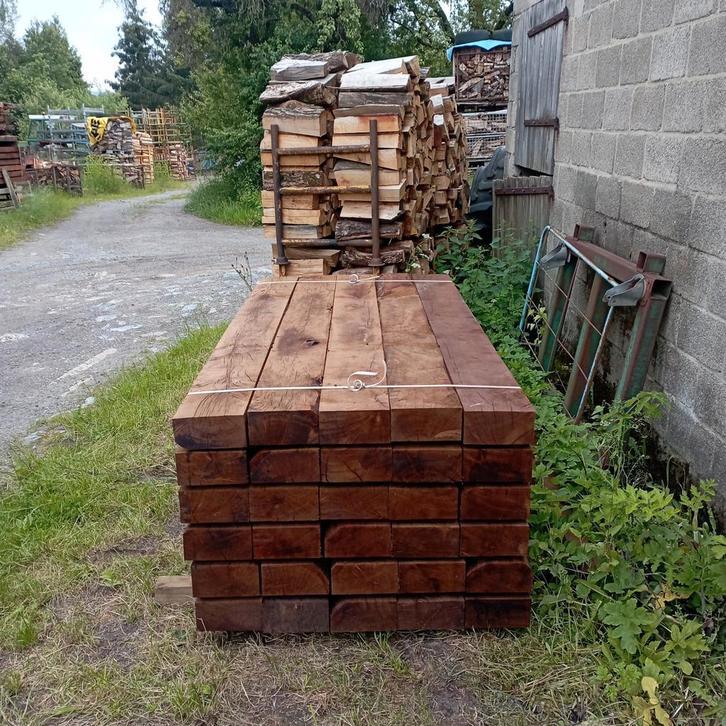 Traverses en chêne,bille chemin de fer a vendre., Doe-het-zelf en Bouw, Hout en Planken, Nieuw, Eiken