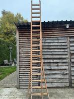 Houten ladder, Doe-het-zelf en Bouw, Ladders en Trappen, Ophalen, Gebruikt, Ladder, 4 meter of meer