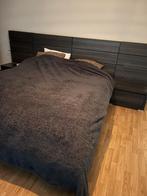 Bed , nacht tafeltjes + commode kast, Huis en Inrichting, Slaapkamer | Boxsprings, Ophalen, Gebruikt, Tweepersoons, 200 cm