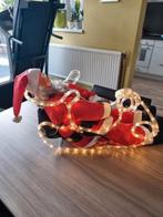 Nieuw! Kerstman in slee met ledverlichting en timerfunctie, Diversen, Ophalen of Verzenden, Nieuw