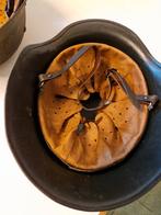 Duitse helm met binnenwerk en kinriem verouderde repro, Verzamelen, Ophalen of Verzenden