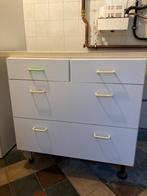 keukenkast met schuiven en dekplaat gratis afhalen, Huis en Inrichting, Kasten | Overige, Ophalen, Gebruikt