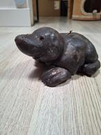 Bruine kaars in de vorm van een molletje, Ophalen of Verzenden, Zo goed als nieuw, Kaars