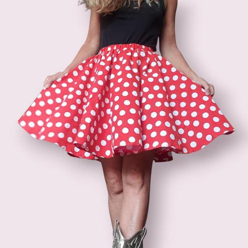 Rood wit rock and roll rockabilly rokje polkadot 1 size, Kleding | Dames, Carnavalskleding en Feestkleding, Nieuw, Kleding, Maat 36 (S)