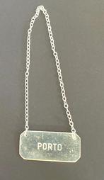 Verzilverd karaf label - decanter label - Porto, Enlèvement ou Envoi