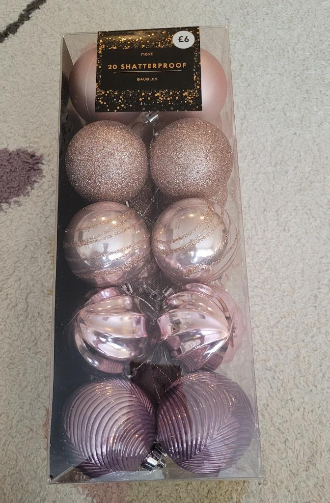 Kerstballen roze 20 stuks, Ophalen, Zo goed als nieuw