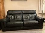 Divan en cuir 3 personnes, Maison & Meubles, Canapés | Salons, Banc droit, Enlèvement, Utilisé, Cuir