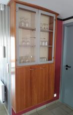 Wandkast met glas, Maison & Meubles, Armoires | Vitrines, Comme neuf, Autres essences de bois, Modern, 150 à 200 cm