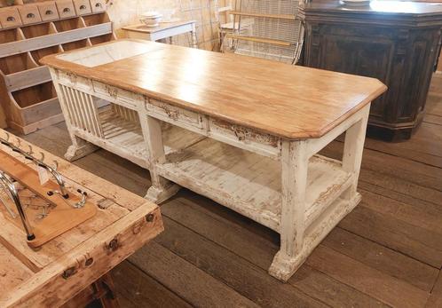 oude werktafel   keukeneiland  extra werkblad, Antiek en Kunst, Curiosa en Brocante, Ophalen