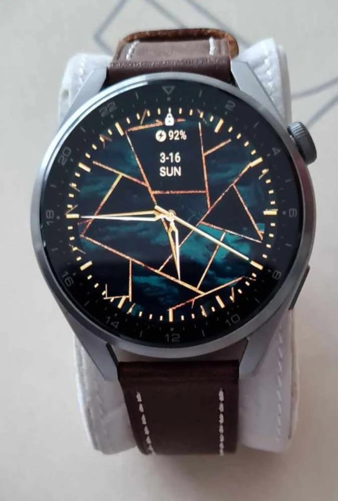 Huawei Watch 3 Pro titanium horloge, Handtassen en Accessoires, Smartwatches, Zo goed als nieuw, Android, Zilver, Conditie, Verzenden