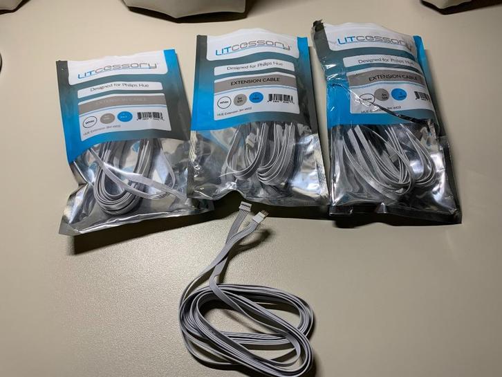 Litcessory verlengkabel Philips Hue Lightstrip, Huis en Inrichting, Lampen | Losse lampen, Nieuw, Led-lamp, Ophalen of Verzenden