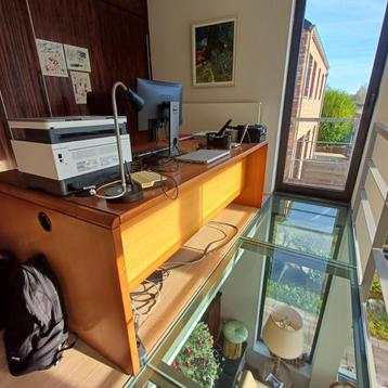 bureau kerselaar + bureaustoel kerselaar + ladenblok  beschikbaar voor biedingen