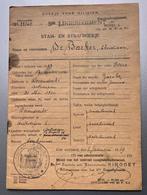 ABBL 5e linie Berendrecht 1940 stam en strafboek, Ophalen of Verzenden, Landmacht