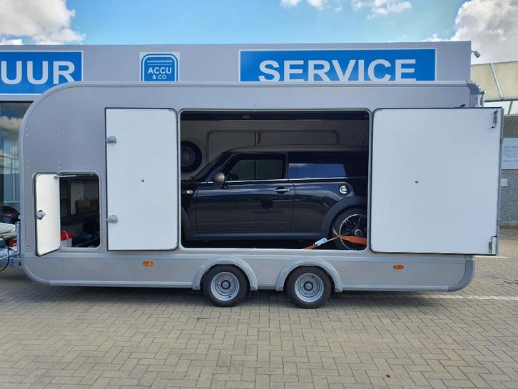 Gesloten autotransporter te huur, Auto diversen, Aanhangers en Bagagewagens, Gebruikt, Ophalen