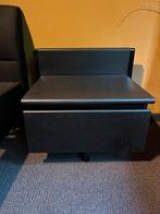 2 zwarte nachtkastjes, Ophalen, Gebruikt, 55 tot 70 cm, 45 tot 65 cm