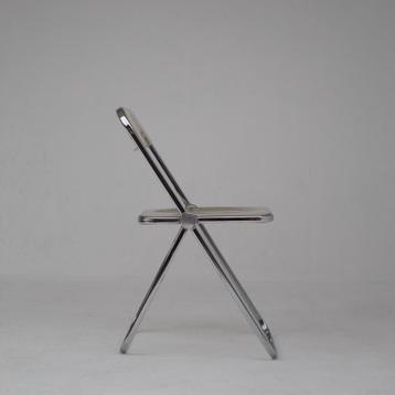 Set of 3 Plia Folding Chairs by Giancarlo Piretti, 1970s beschikbaar voor biedingen