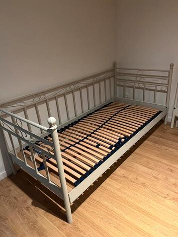 IJzeren Eenpersoons bed, Enlèvement, Comme neuf, Une personne, Blanc