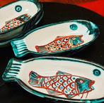 Tapasschaaltje in keramiek met tekening van vis, 8 euro/st, Antiek en Kunst, Ophalen of Verzenden