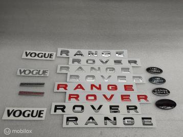 Logo Land Range Rover L322 Vogue Letters Logo's P38 zwart beschikbaar voor biedingen