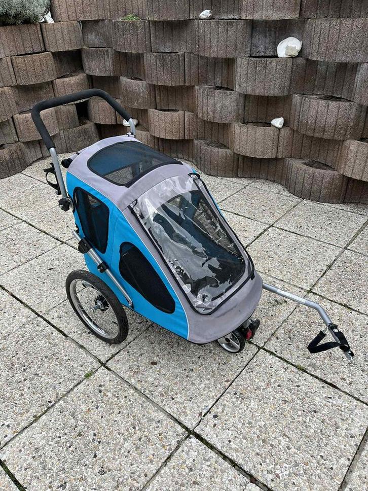 Fietskar voor honden, Fietsen en Brommers, Fietsaccessoires | Aanhangwagens en Karren, Nieuw, Hondenkar, Minder dan 20 kg, Opvouwbaar