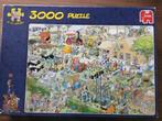 Puzzel Jumbo 3000 stukjes Jan Van Haasteren Boerderijbezoek, Ophalen of Verzenden, Meer dan 1500 stukjes, Gebruikt, Legpuzzel