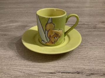 Tasse à expresso Disney Tinkerbell (Nouveau), Enlèvement ou Envoi, Autres personnages, Comme neuf, Service