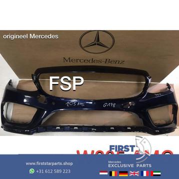 W205 AMG VOORBUMPER Mercedes C Klasse BLAUW 2014-2018 ORIGIN beschikbaar voor biedingen