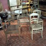 4 antieke stoelen, Ophalen, Gebruikt, Hout, Vier