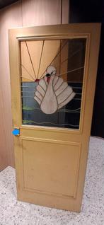 Binnendeur met glas in lood, Ophalen, Glas