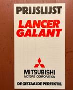 Oldtimer Mitsubishi LANCER Galant autofolder 1975, Boeken, Zo goed als nieuw, Mitsubishi, Verzenden