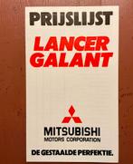 Brochure Oldtimer Mitsubishi LANCER Galant 1975, Livres, Autos | Brochures & Magazines, Comme neuf, Envoi, Mitsubishi