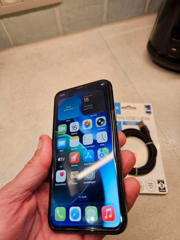Iphone 11 Pro 64gb, perfecte staat, met accessoires, Telecommunicatie, Mobiele telefoons | Apple iPhone, Zo goed als nieuw, 64 GB