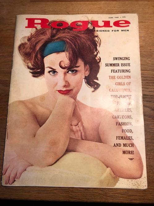 ROGUE designed for men magazine  -june 1961, Antiquités & Art, Curiosités & Brocante, Enlèvement ou Envoi