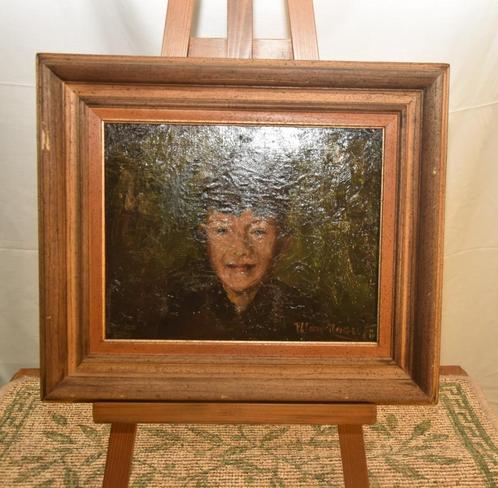 Nagels M.   Lot van twee portretten, Antiquités & Art, Art | Peinture | Classique, Enlèvement