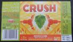Étiquette de bière Crush Brasserie De la Senne 8o5, Utilisé, Enlèvement ou Envoi