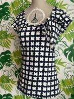 T-shirt Terre Bleue met grafische print - 38, Maat 38/40 (M), Zo goed als nieuw, Korte mouw, Blauw