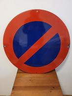 oud geëmailleerd bord uit 1970 diameter 70 cm, Ophalen of Verzenden, Gebruikt, Overige typen