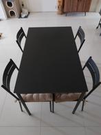 Eettafel met bijpassende stoelen, Huis en Inrichting, Complete eetkamers, Ophalen, Gebruikt, Modern, 4 tot 6 stoelen