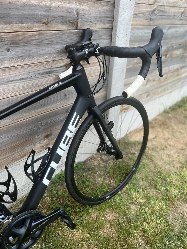 Cube Attain GTC SL Carbon/White 2021 maat 56, Fietsen en Brommers, Fietsen | Heren | Sportfietsen en Toerfietsen, Zo goed als nieuw