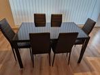 Table de salle à manger + 6 chaises, Enlèvement, Utilisé