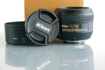Nikon AF-S 50 f1:1.4 als nieuw beschikbaar voor biedingen