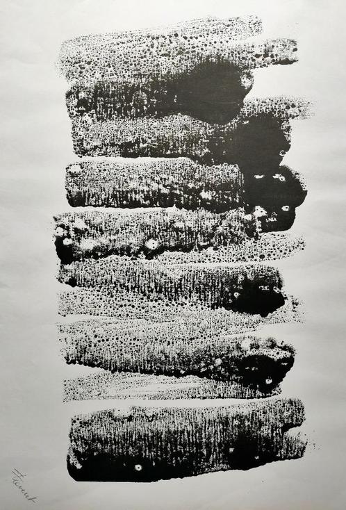 ABSTRACTIE 1/ Gesigneerd werk (GROOT FORMAAT), Antiek en Kunst, Kunst | Litho's en Zeefdrukken, Ophalen