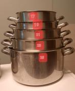 Kookpotten, Huis en Inrichting, Keuken | Potten en Pannen, Ophalen, Inox, Keramische plaat, Pannenset