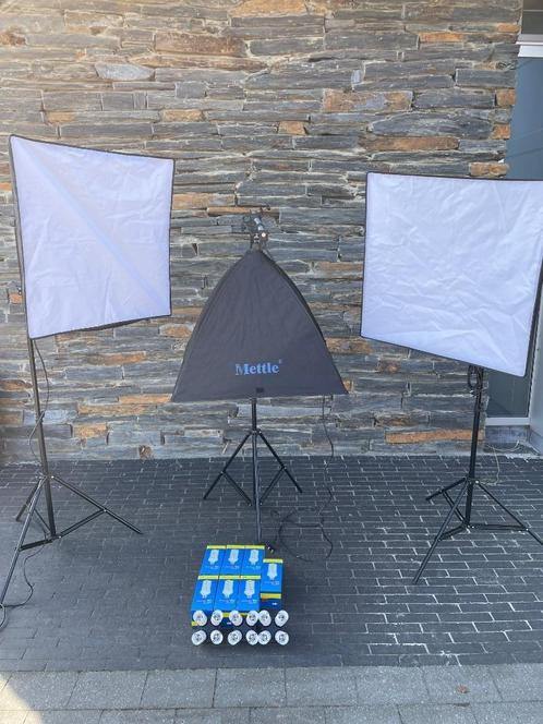 Fotostudio Mettle studioset studioverlichting, Audio, Tv en Foto, Fotografie | Fotostudio en Toebehoren, Gebruikt, Complete fotostudio