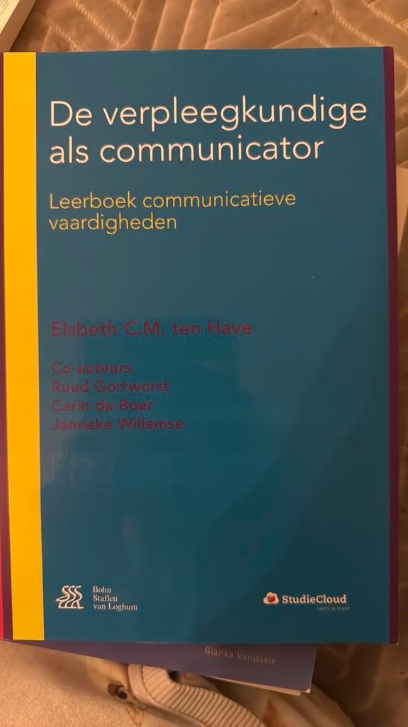 Elsbeth C.M. ten Have - De verpleegkundige als communicator, Boeken, Wetenschap, Nieuw, Ophalen of Verzenden