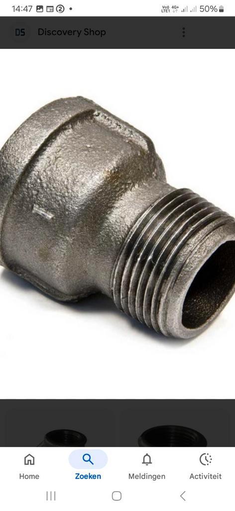 Diverse stukken galvanise sanitair 1/2", 3/4" ,1"  etc, Doe-het-zelf en Bouw, Buizen en Afvoer, Bochten, Ophalen of Verzenden